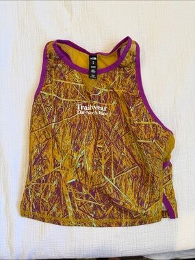 The North Face Yellow & Purple Trailwear Tank Top
